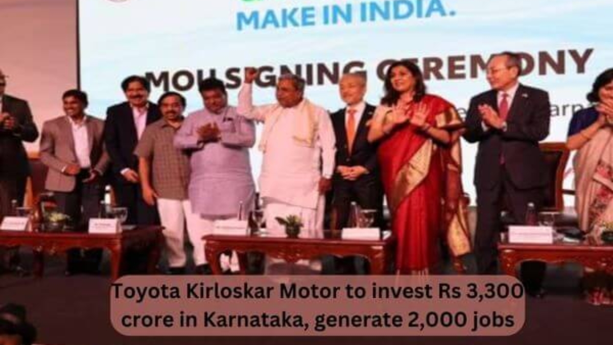Toyota Kirloskar Motor to invest Rs 3,300 crore in Karnataka, generate 2,000 jobs