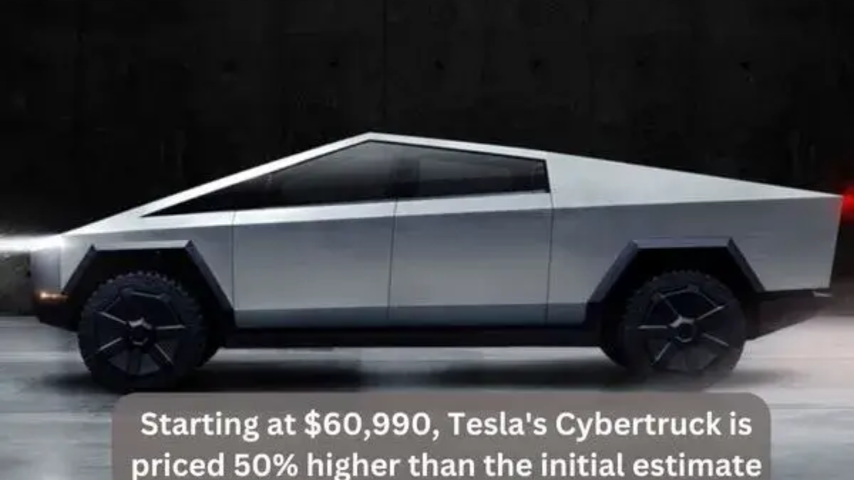 Starting at $60,990, Tesla's Cybertruck is priced 50% higher