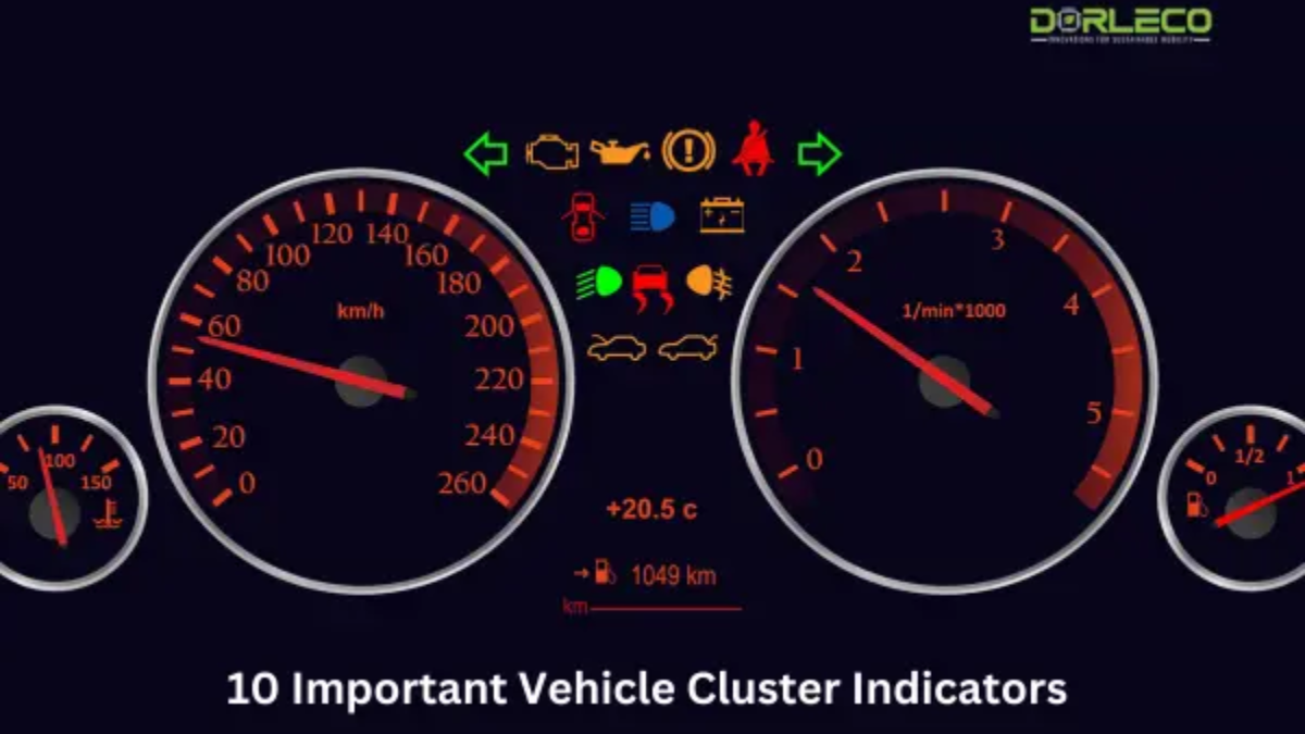 10 Important Vehicle Cluster Indicators  | VCU,CAN Keypads, CAN Display Supplier and EV Software Service Provider |Dorleco