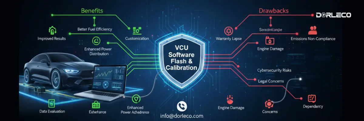 Software flash and calibration for VCU | Dorleco | EV Solution Provider