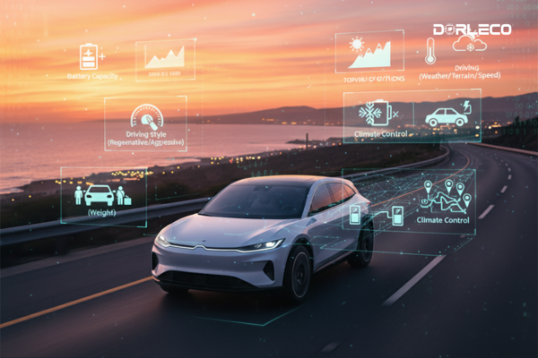 Driving range of an electric vehicle | Dorleco| VCU ,CAN Keypads, CAN Display Supplier & Engineering and staffing Service Provider
