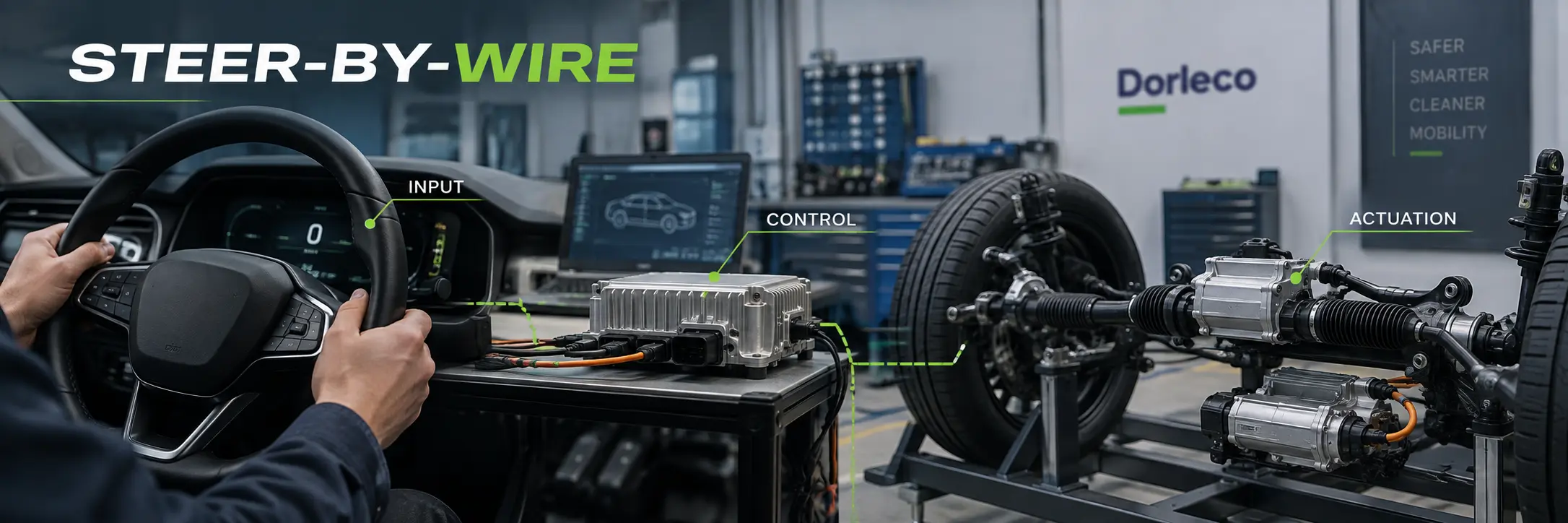 An Introduction to Steer-By-Wire | Dorleco | VCU ,CAN Keypads, CAN Display Supplier & Engineering and Staffing Service Provider