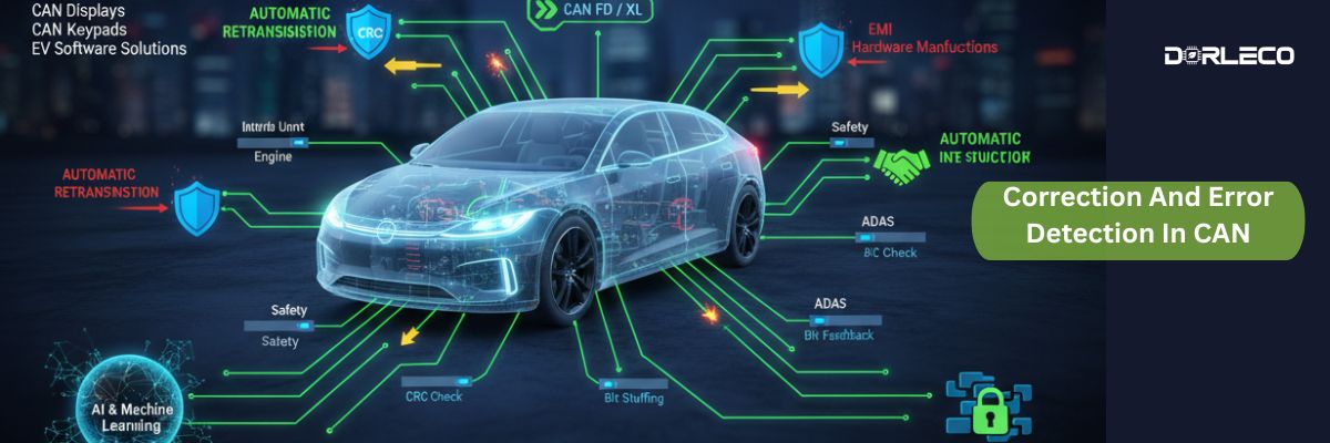 Correction And Error Detection In CAN | Dorleco| VCU, CAN Display, CAN Keypads supplier and Engineering service provider