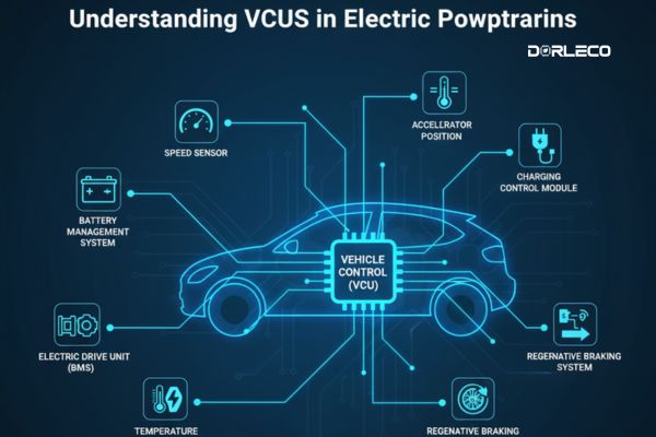 Role of VCUs in Electric Powertrains | VCU,CAN Keypads, CAN Display Supplier & EV Software and Staffing Service Provider | Dorleco