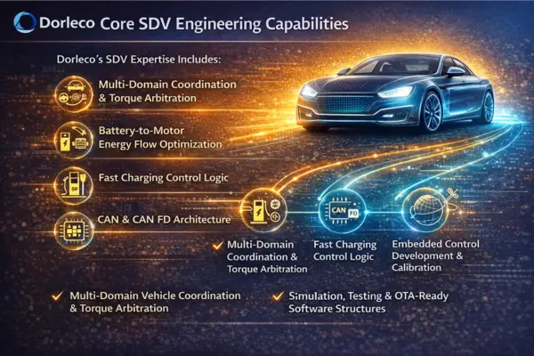 software defined vehicle | Dorleco| VCU ,CAN Keypads,CAN Display Supplier and Engineering and Staffing Service Provider