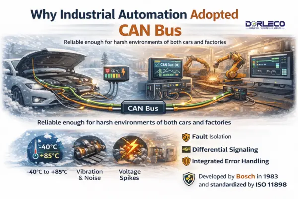 CAN Bus in Industrial Automation | Dorleco I VCU CAN display, CAN Keypad Supplier, and EV Software Service Provider