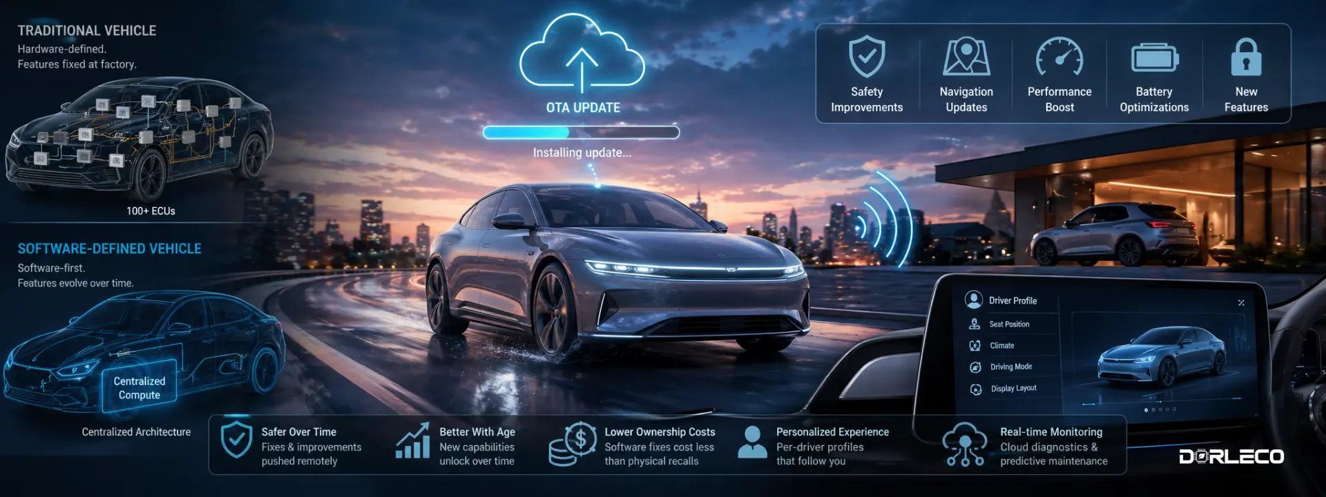 software defined vehicle | Dorleco| VCU ,CAN Keypads,CAN Display Supplier and Engineering and Staffing Service Provider