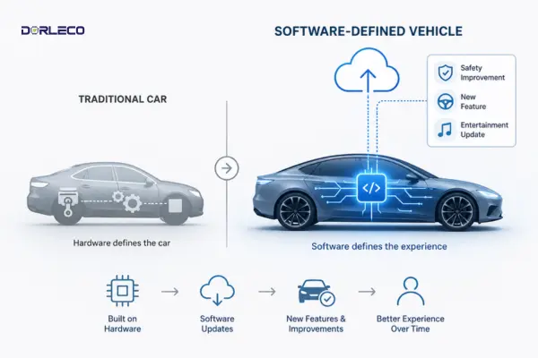 software defined vehicle | Dorleco| VCU ,CAN Keypads,CAN Display Supplier and Engineering and Staffing Service Provider