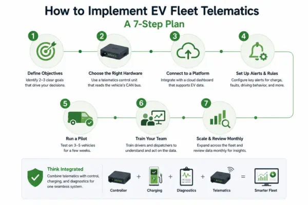 Fleet Telematics for Electric Vehicles: Key Metrics & How to Implement | Dorleco | VCU ,CAN Keypads, CAN Display Supplier and Engineering and Staffing Service Provider