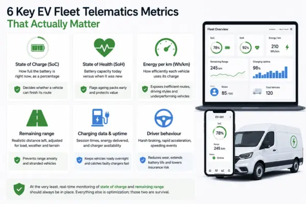 Fleet Telematics for Electric Vehicles: Key Metrics & How to Implement | Dorleco | VCU ,CAN Keypads, CAN Display Supplier and Engineering and Staffing Service Provider