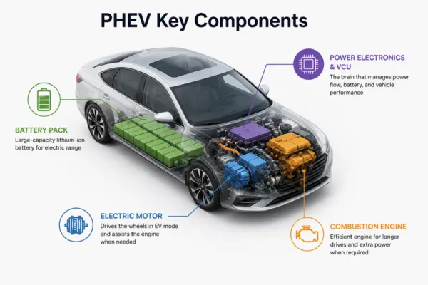 Plug-in Hybrid Electric Vehicles (PHEVs)| Dorleco | VCU Supplier and EV Software Service Provider