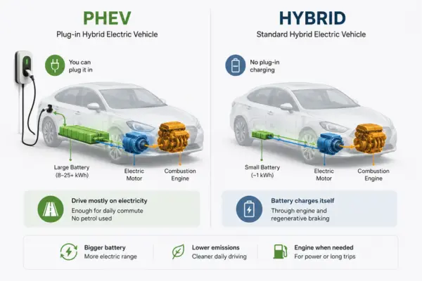 Plug-in Hybrid Electric Vehicles (PHEVs)| Dorleco | VCU Supplier and EV Software Service Provider