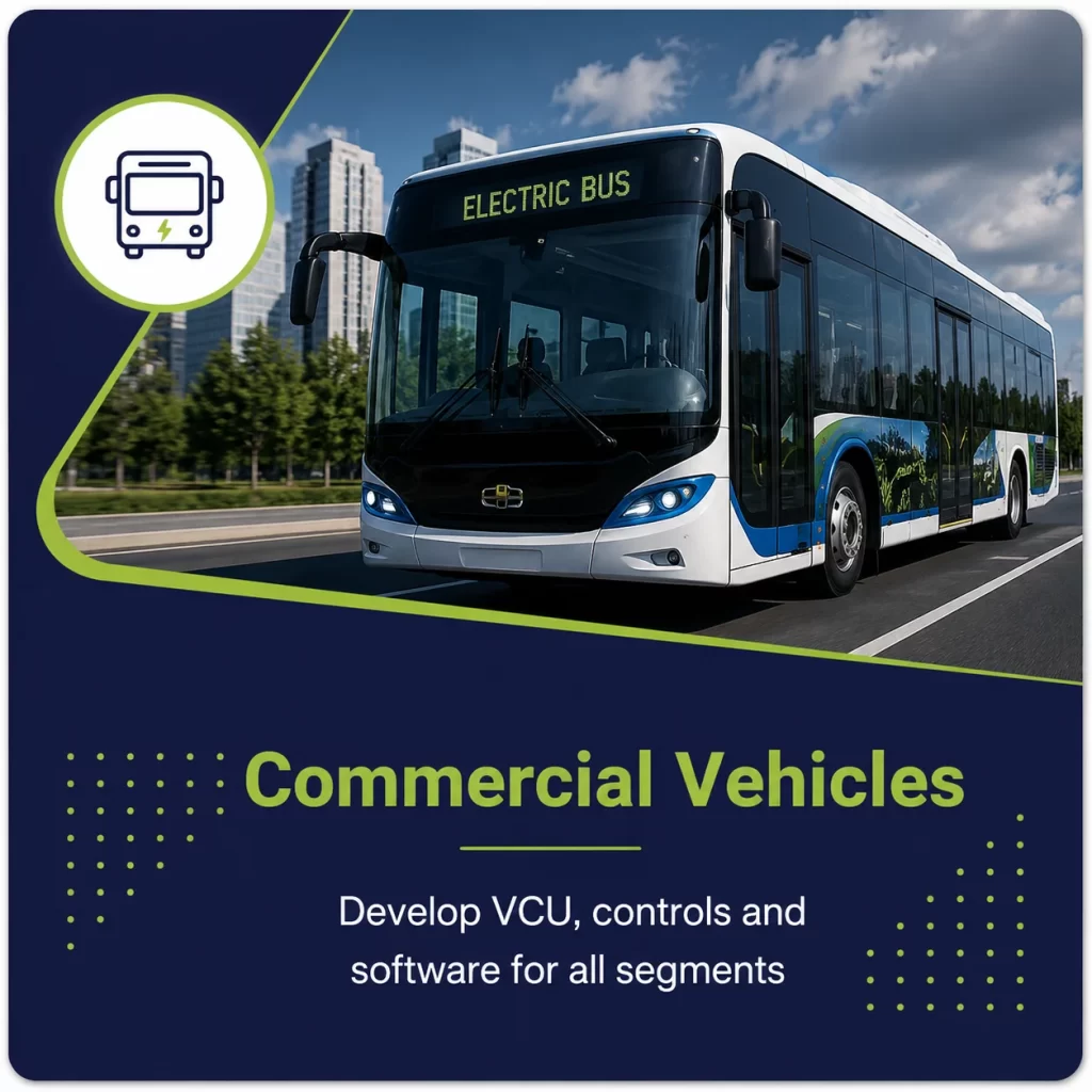 Vehicle control unit (VCU), CAN keypads, Smartview Display Supplier, Engineering Solutions Provider & Software-Defined Vehicles (SDV) Solution Provider