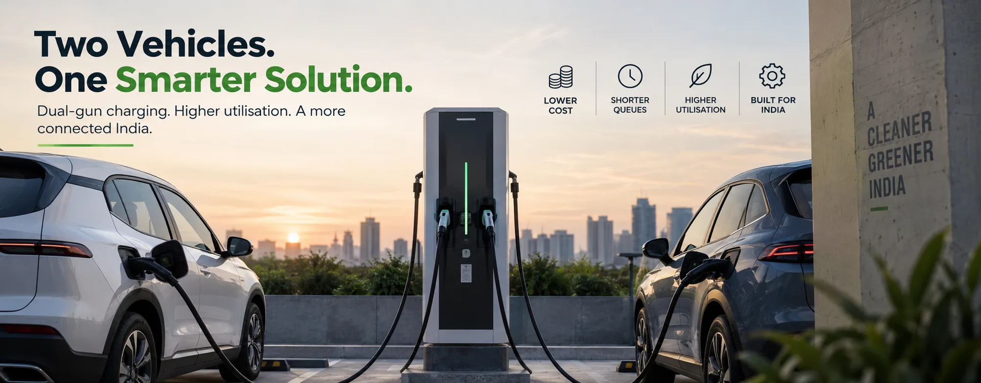 Dual Gun EV Charger | VCU, CAN Keypads, CAN Display Supplier, and EV Software Service Provider